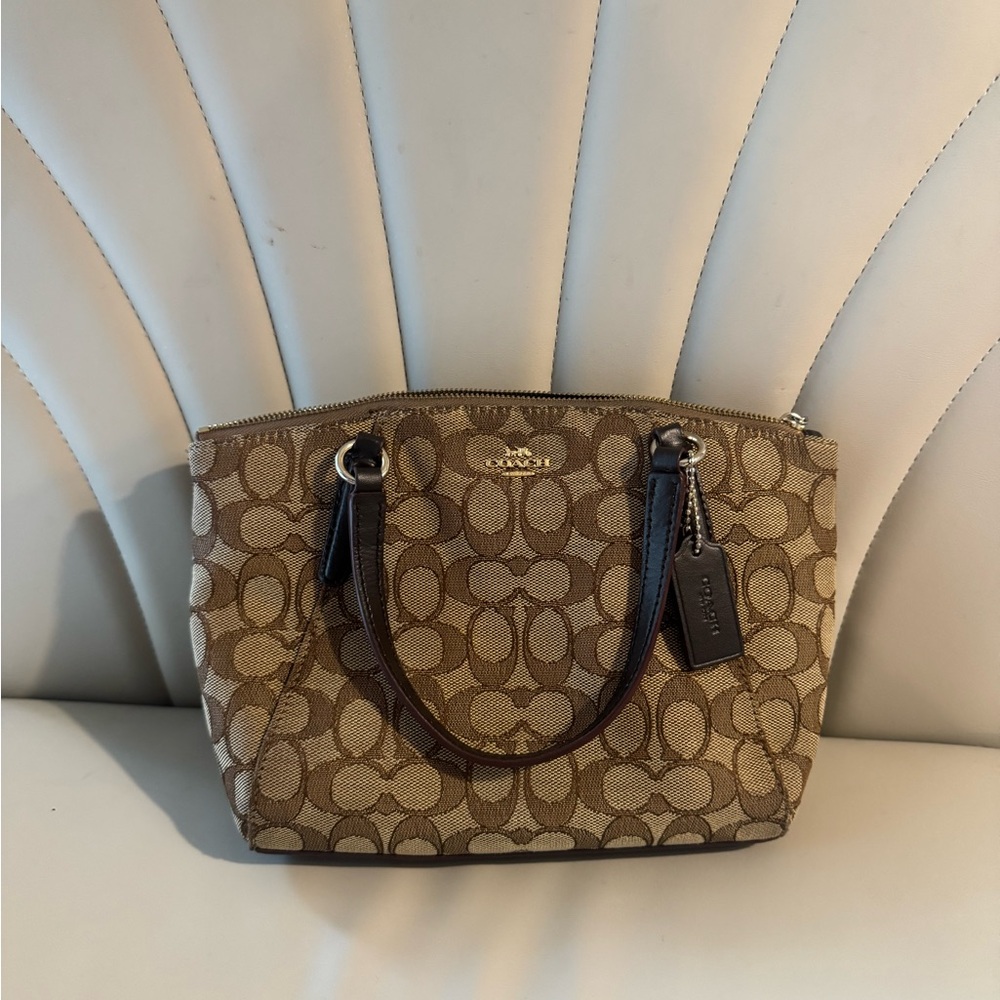 Coach Tan Signature Shoulder Bag